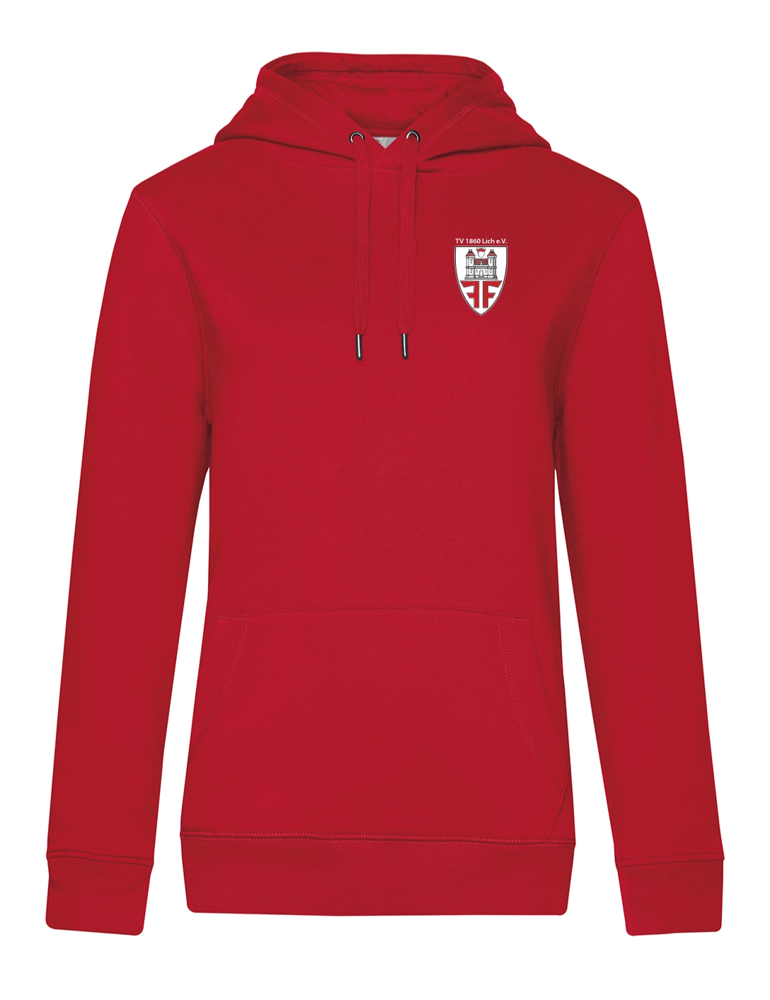 Hoodie Damen rot