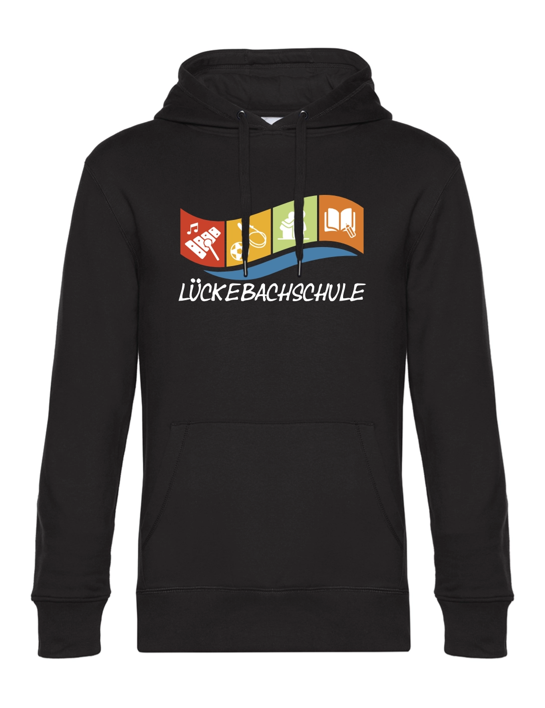 Hoodie Herren schwarz