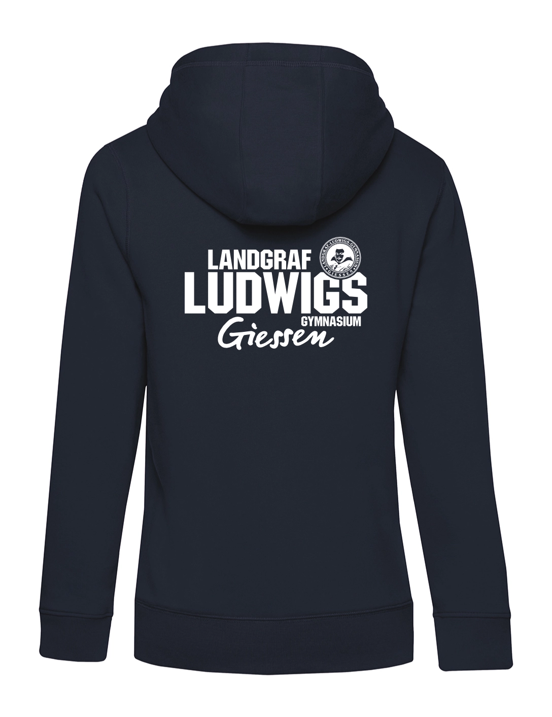 Zip-Hoodie Damen modern navy