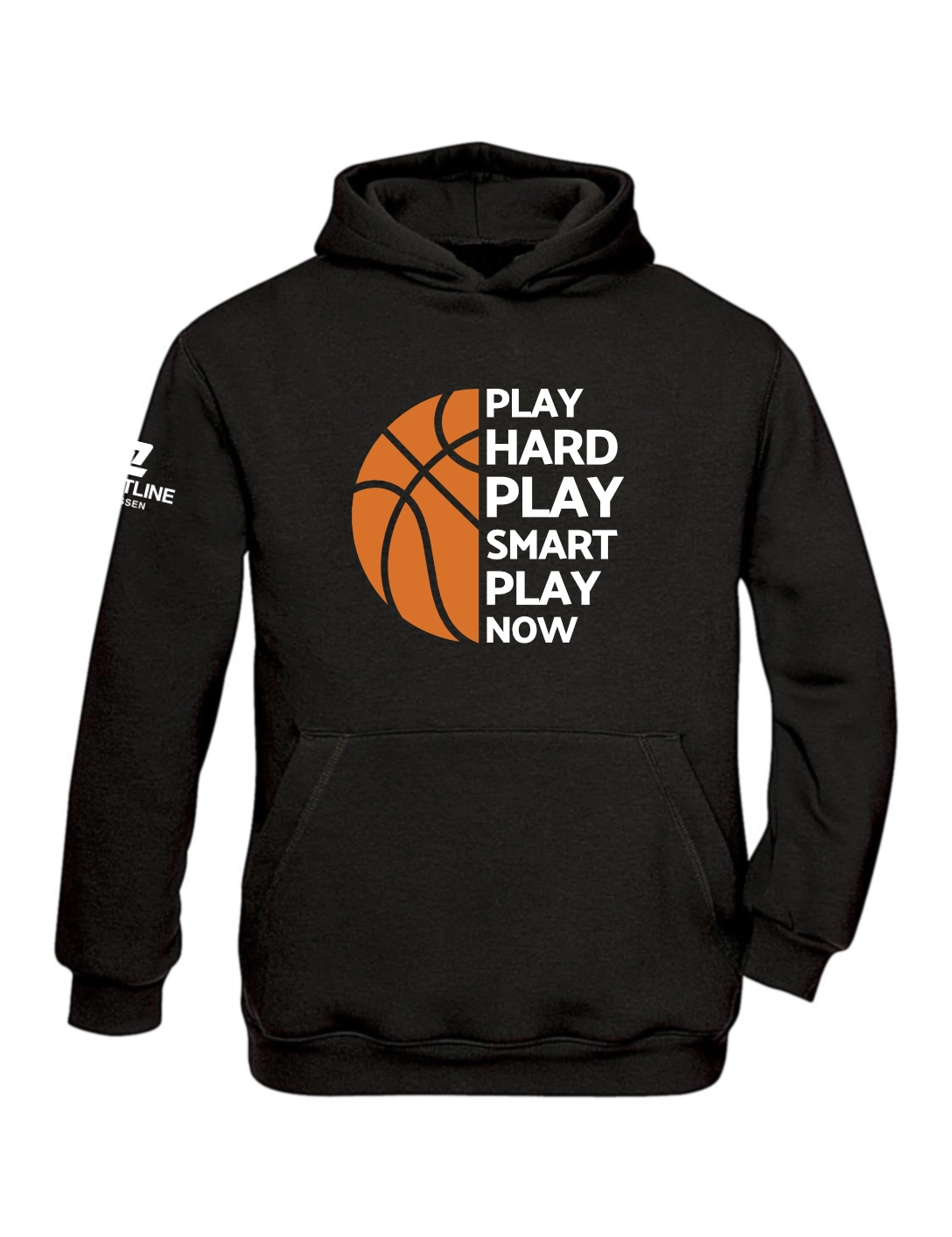 Hoodie Play Kinder schwarz
