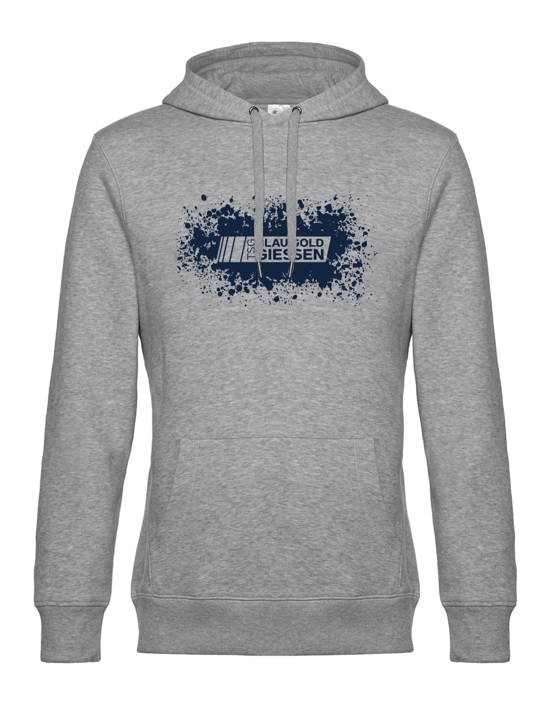 Hoodie Splash Herren grau