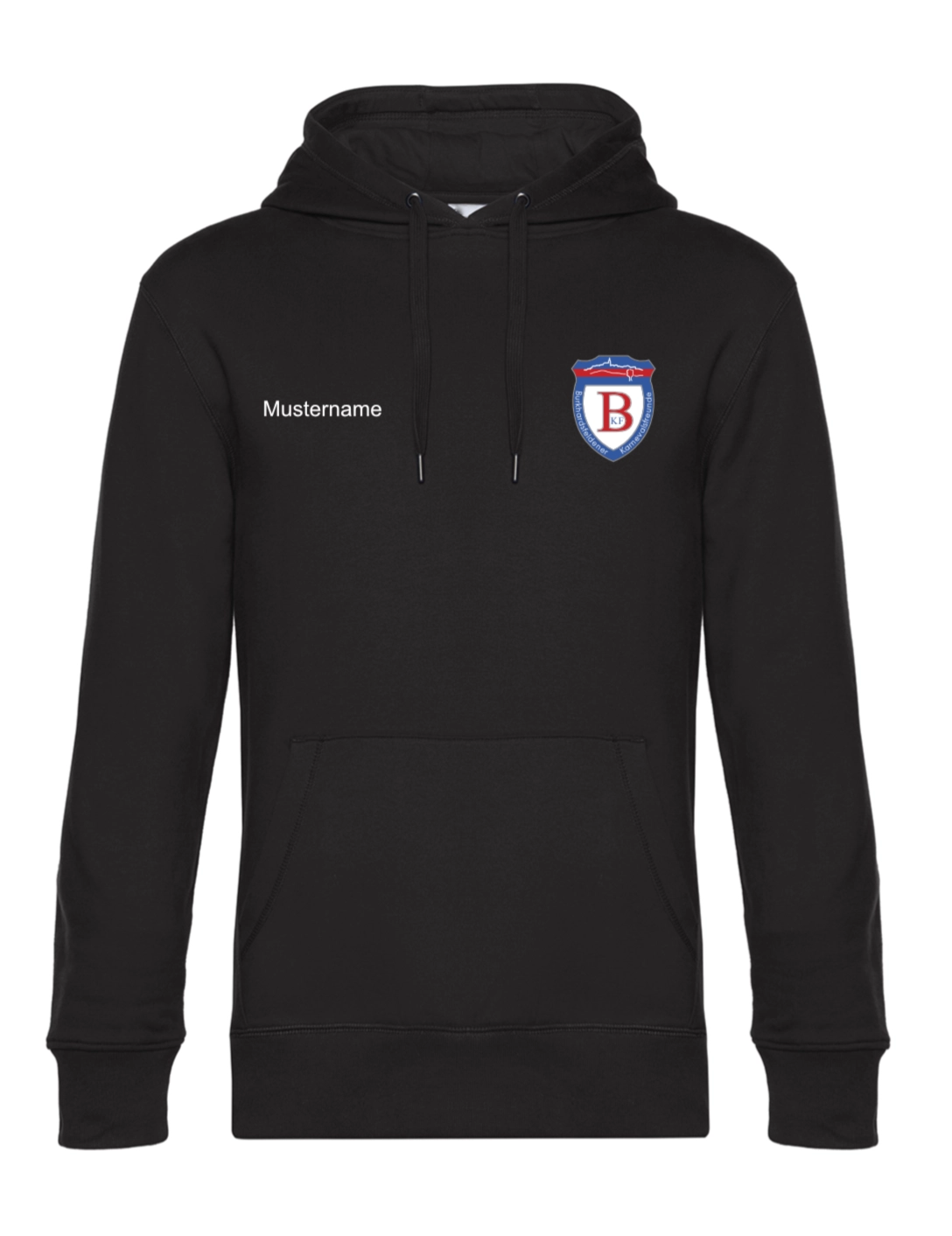 Hoodie Herren schwarz