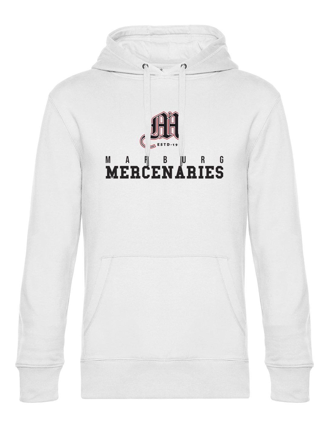 Hoodie Varsity Herren weiß