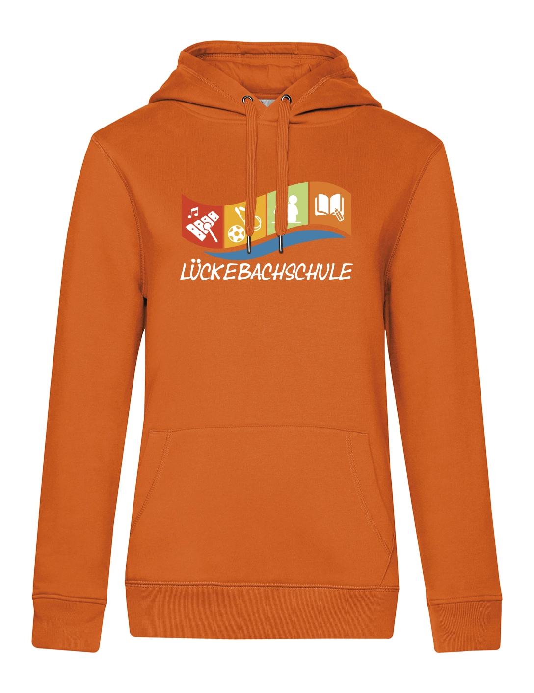 Hoodie Damen pure orange