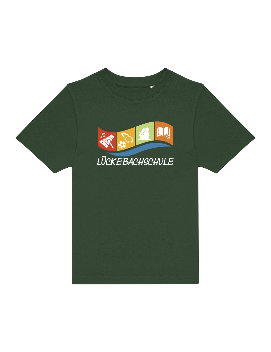 T-Shirt Kinder flaschengrün