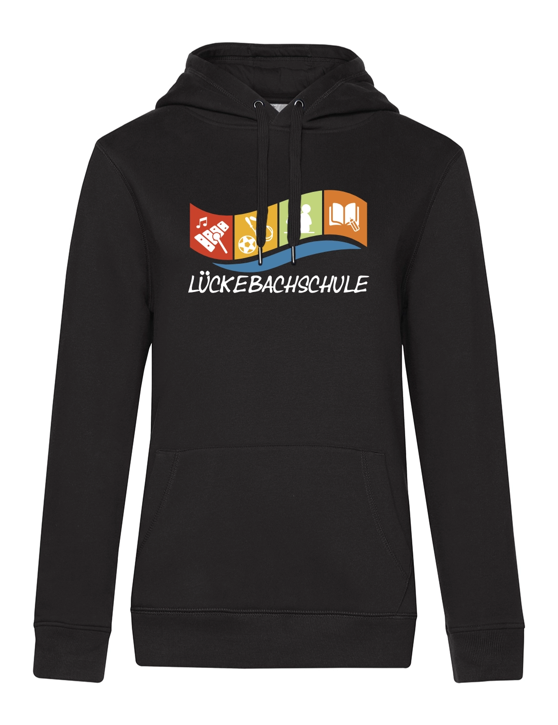 Hoodie Damen schwarz
