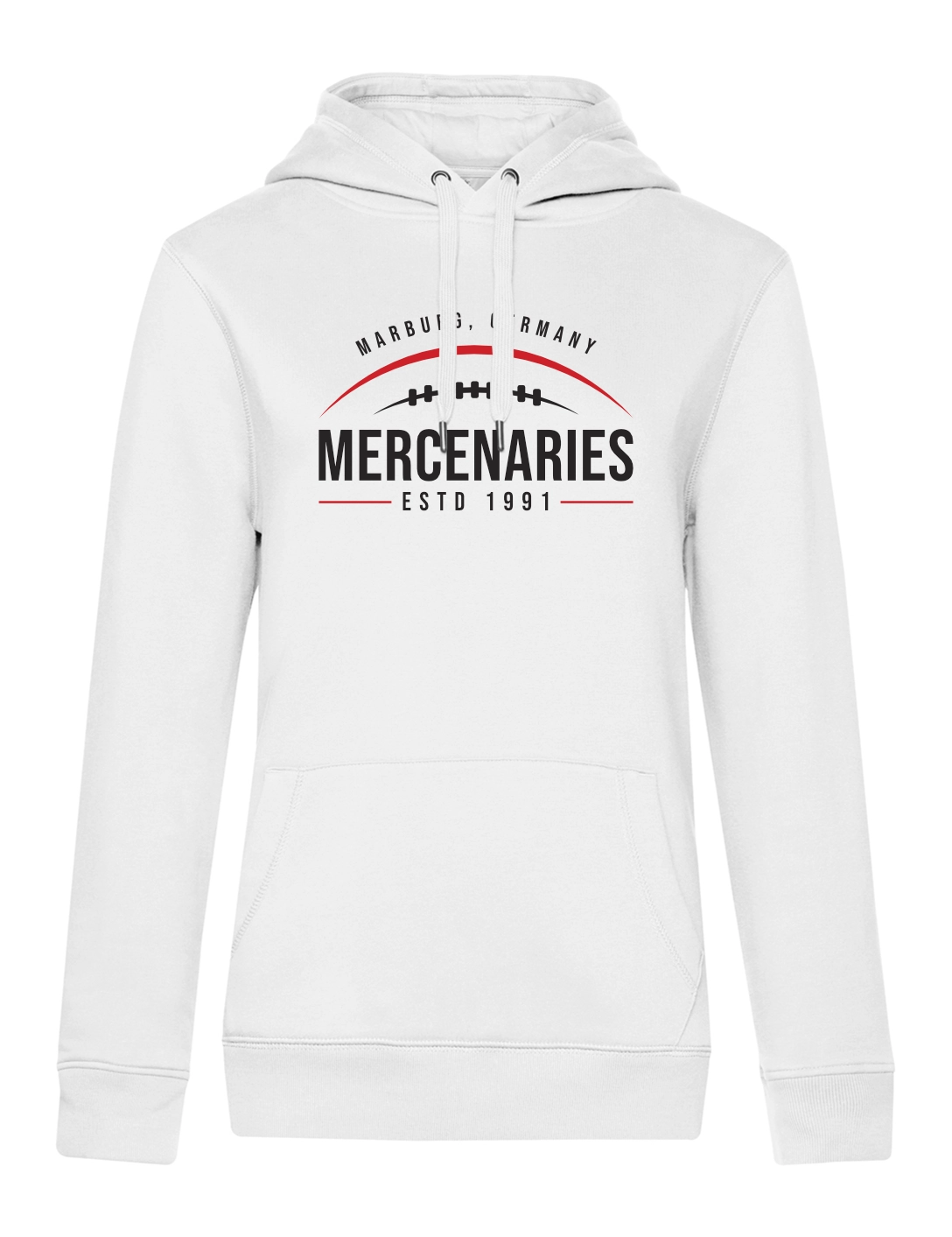 Hoodie Touchdown Damen weiß