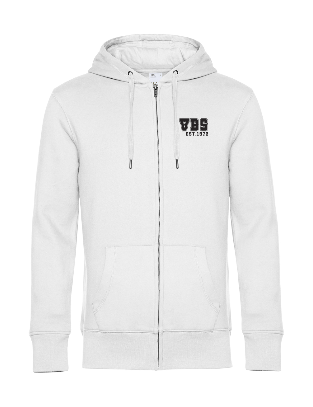 Zip-Hoodie Herren weiß