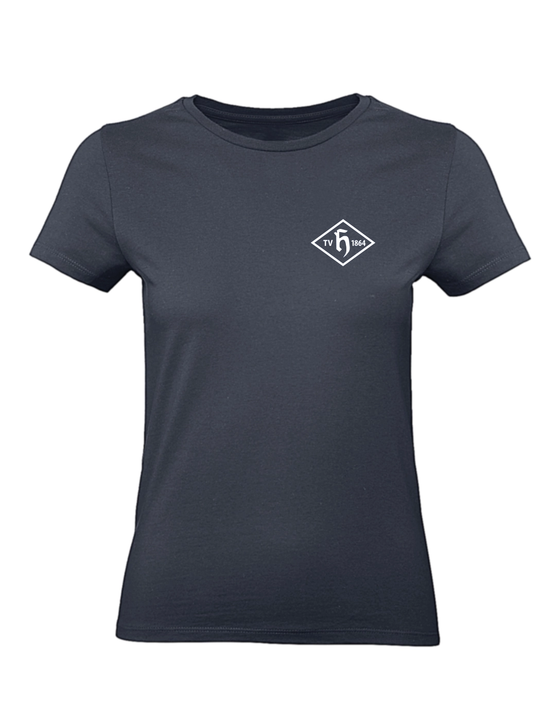 T-Shirt Wappen Damen navy