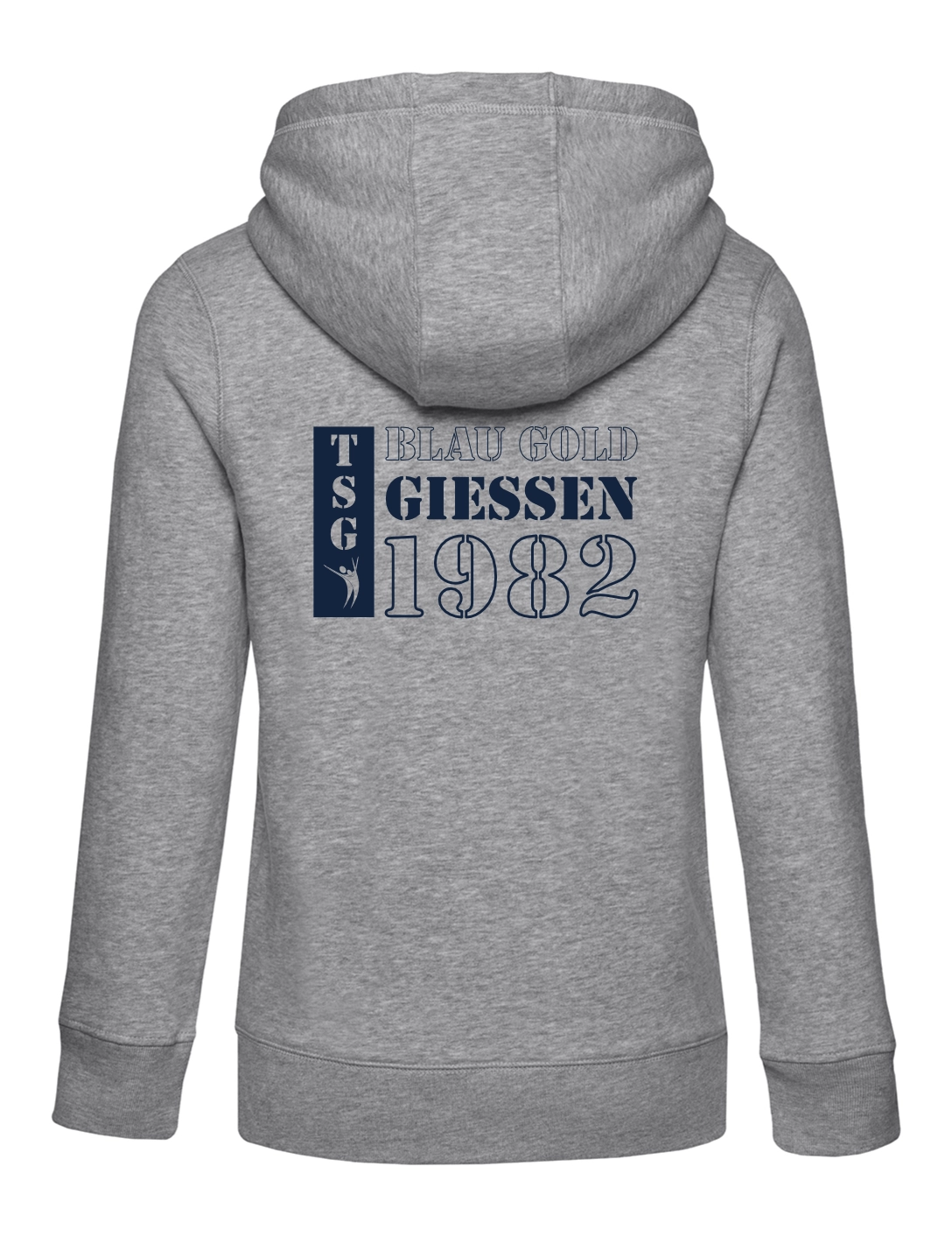 Zip-Hoodie Classic Damen grau
