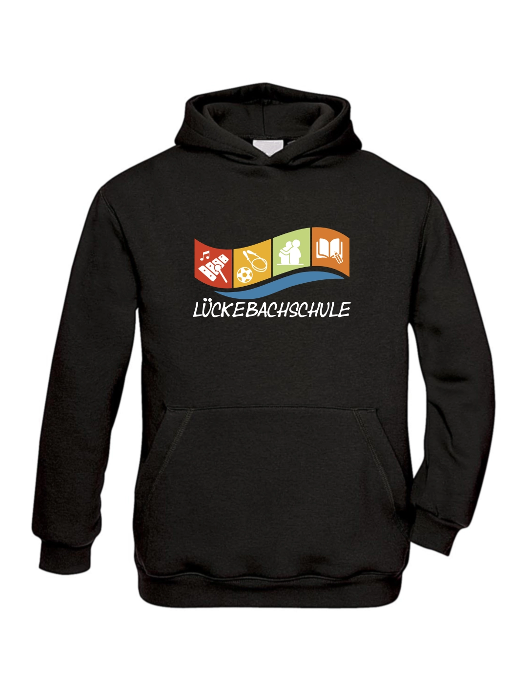 Hoodie Kinder schwarz