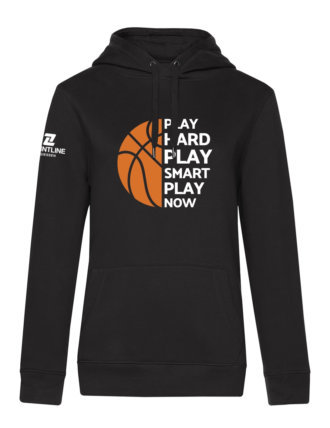 Hoodie Play Damen schwarz
