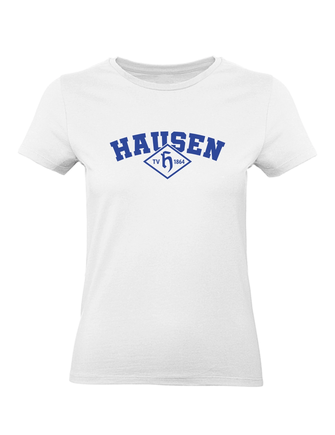 T-Shirt Hausen Damen weiß