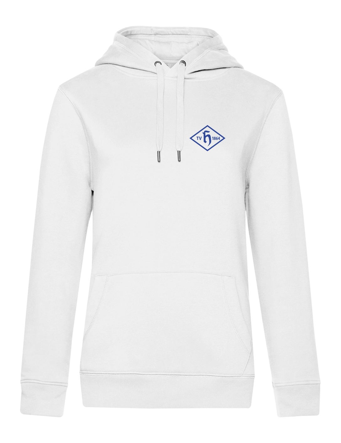 Hoodie Wappen Damen weiß 