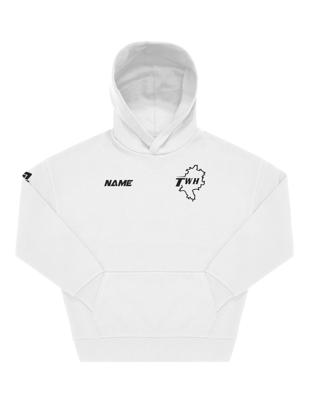 Oversize Hoodie weiß