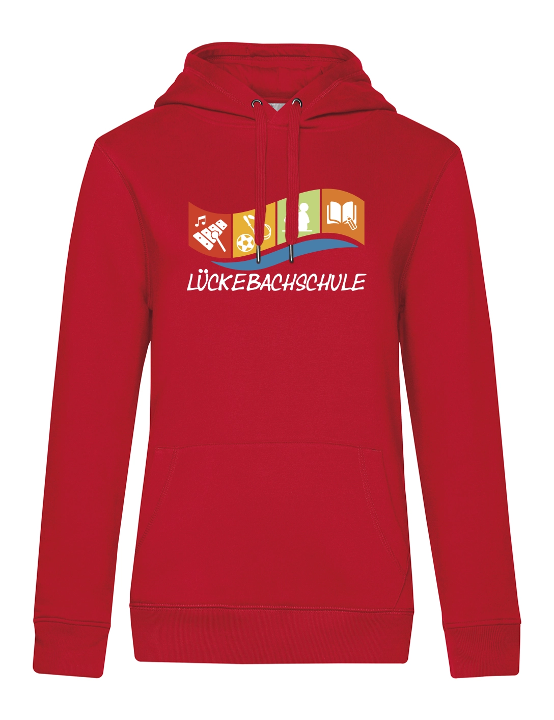 Hoodie Damen rot