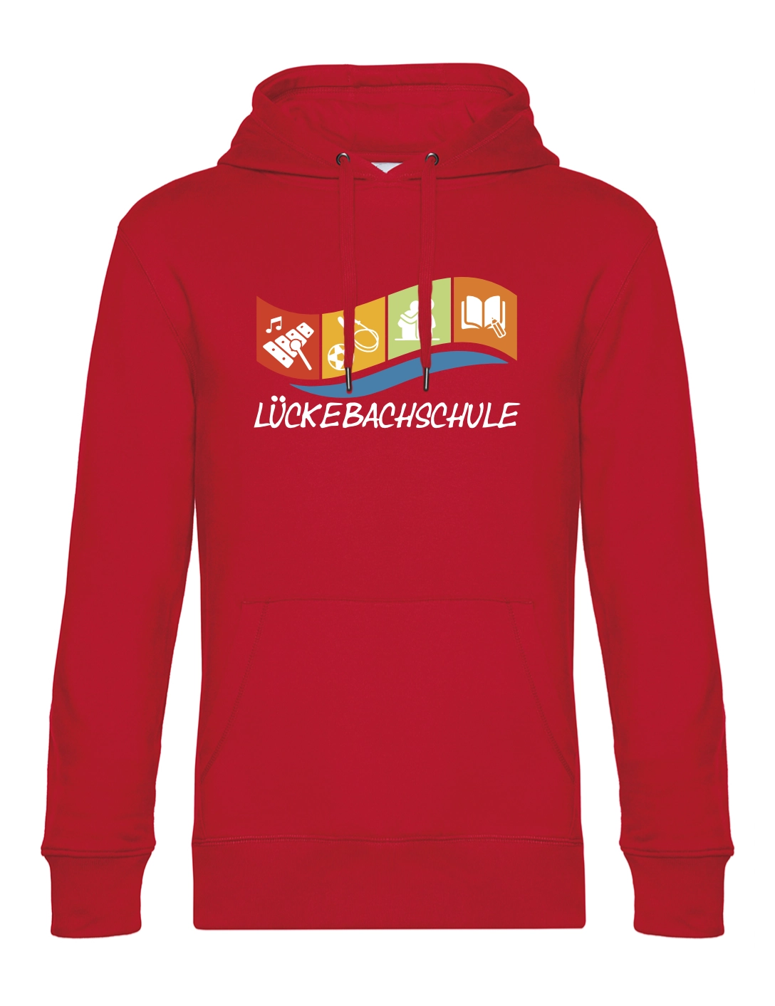 Hoodie Herren rot