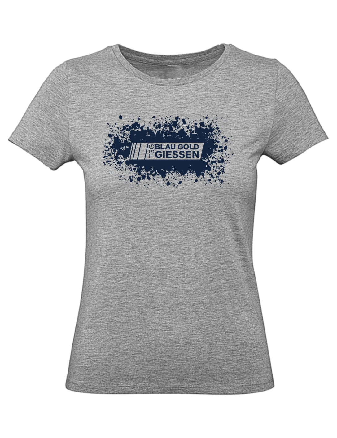 T-Shirt Splash Damen grau