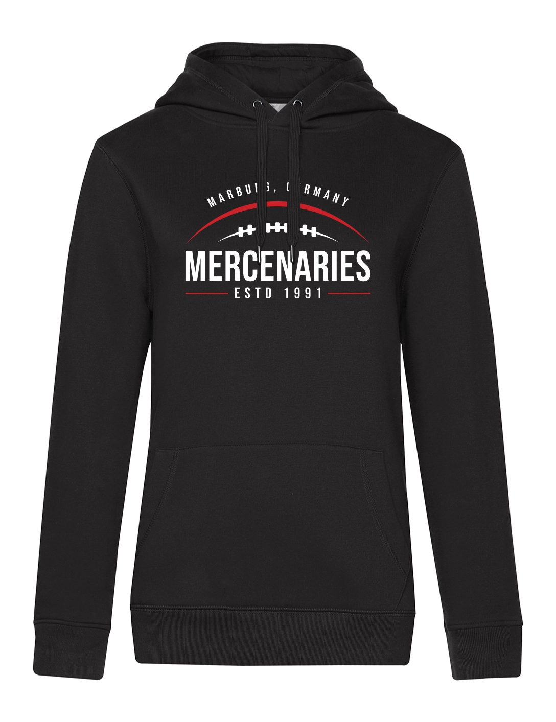 Hoodie Touchdown Damen schwarz