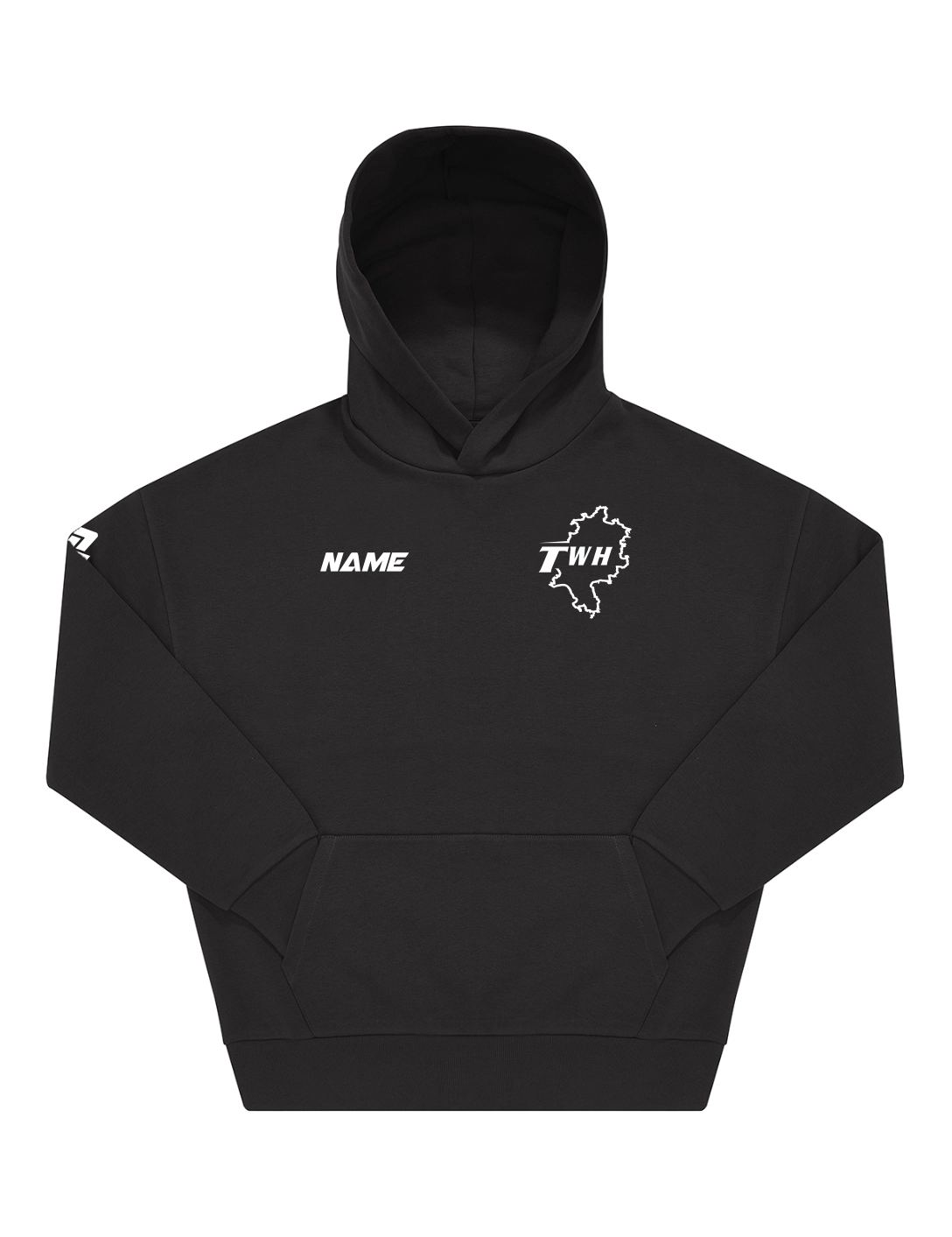 Oversize Hoodie schwarz