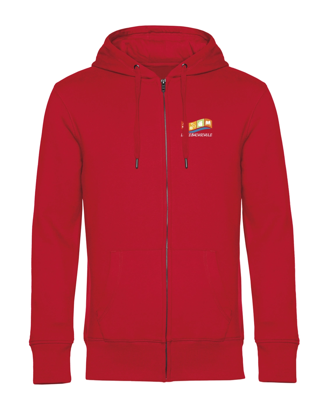 Zip Hoodie Herren rot