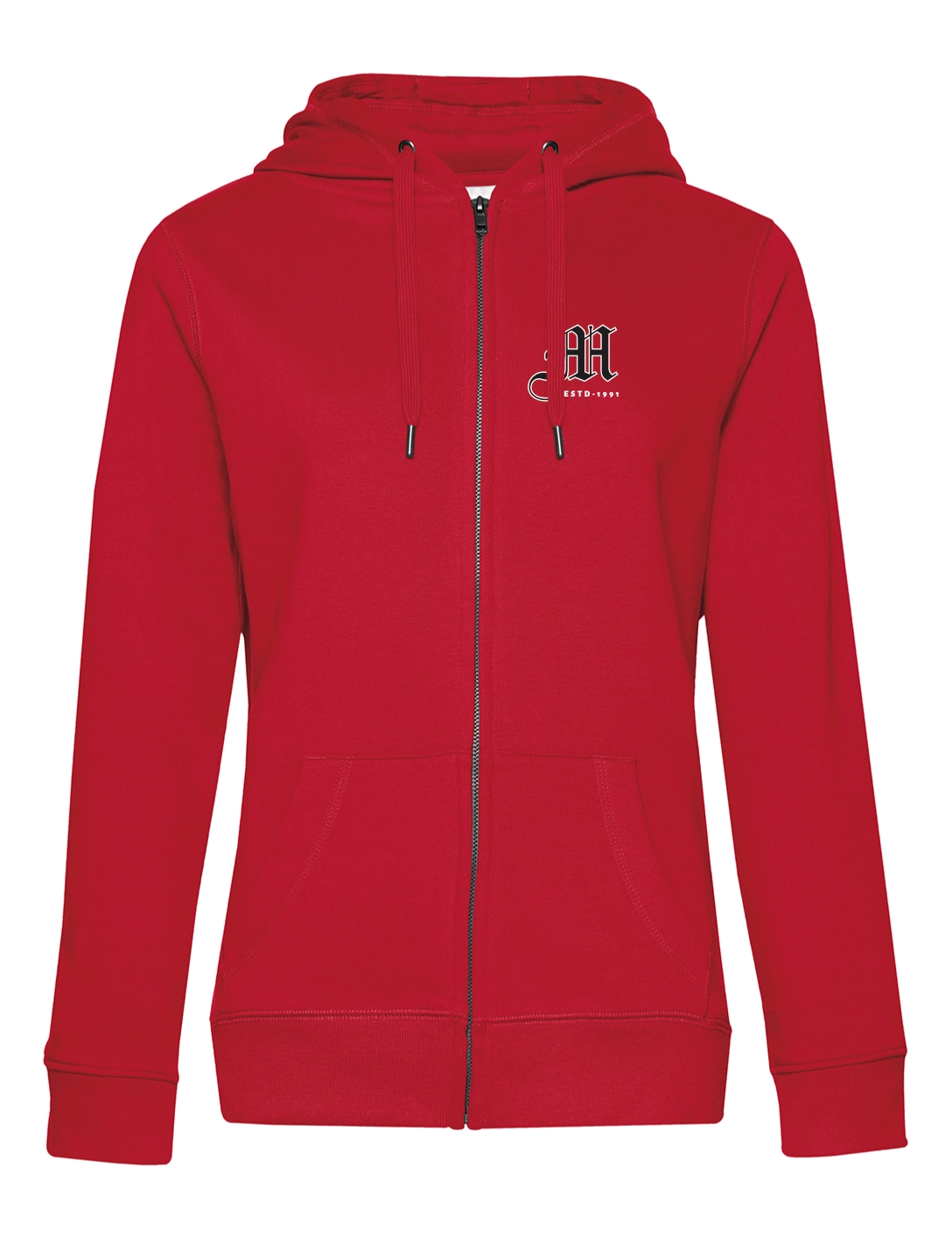 Zip-Hoodie Damen rot