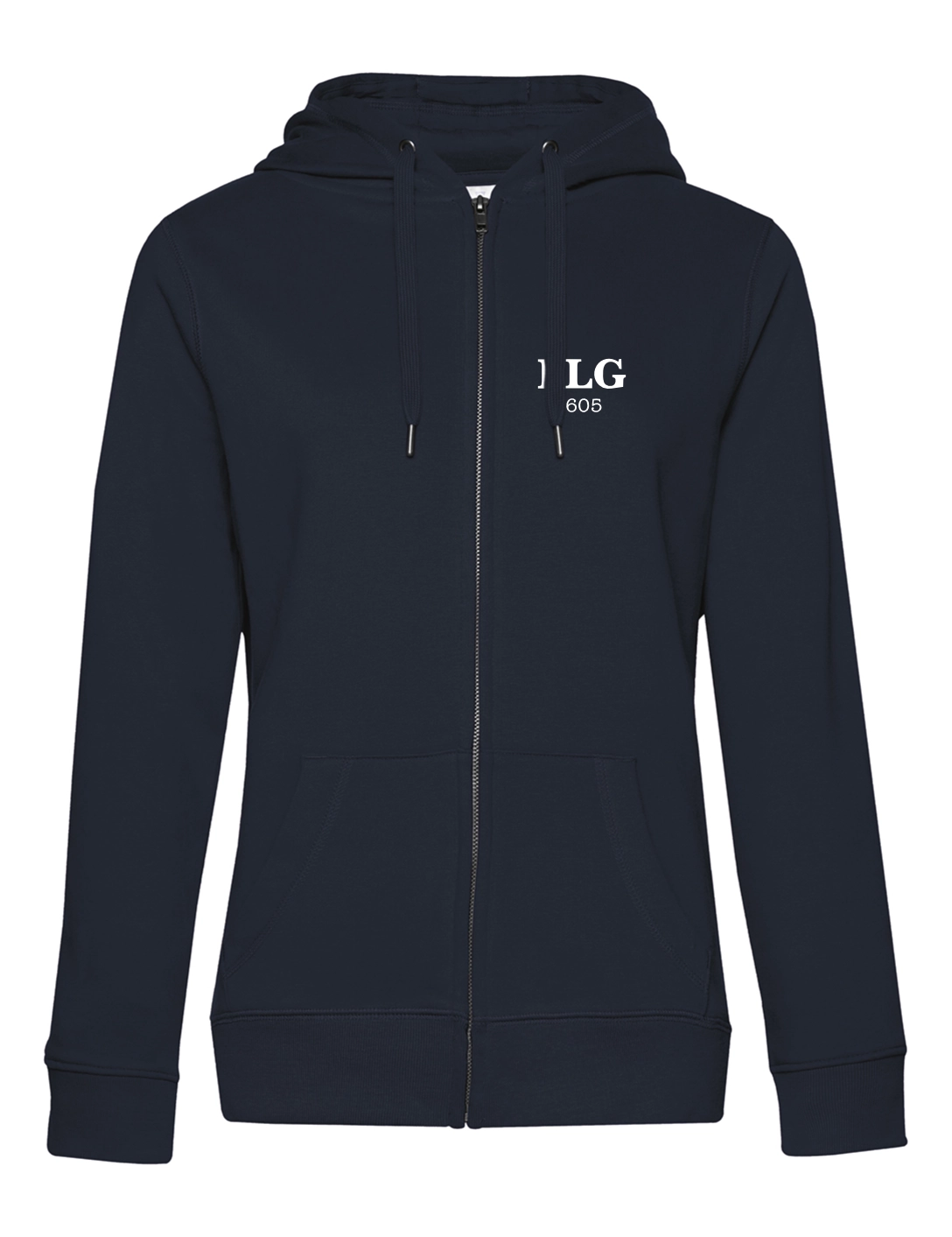 Zip-Hoodie Damen modern navy