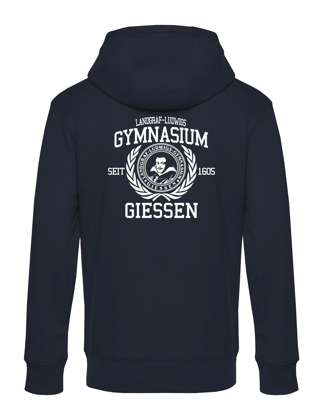 Zip-Hoodie Herren classic navy