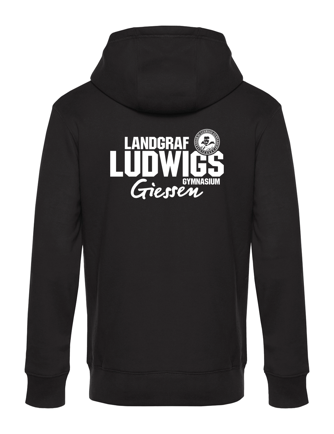 Hoodie Herren modern schwarz