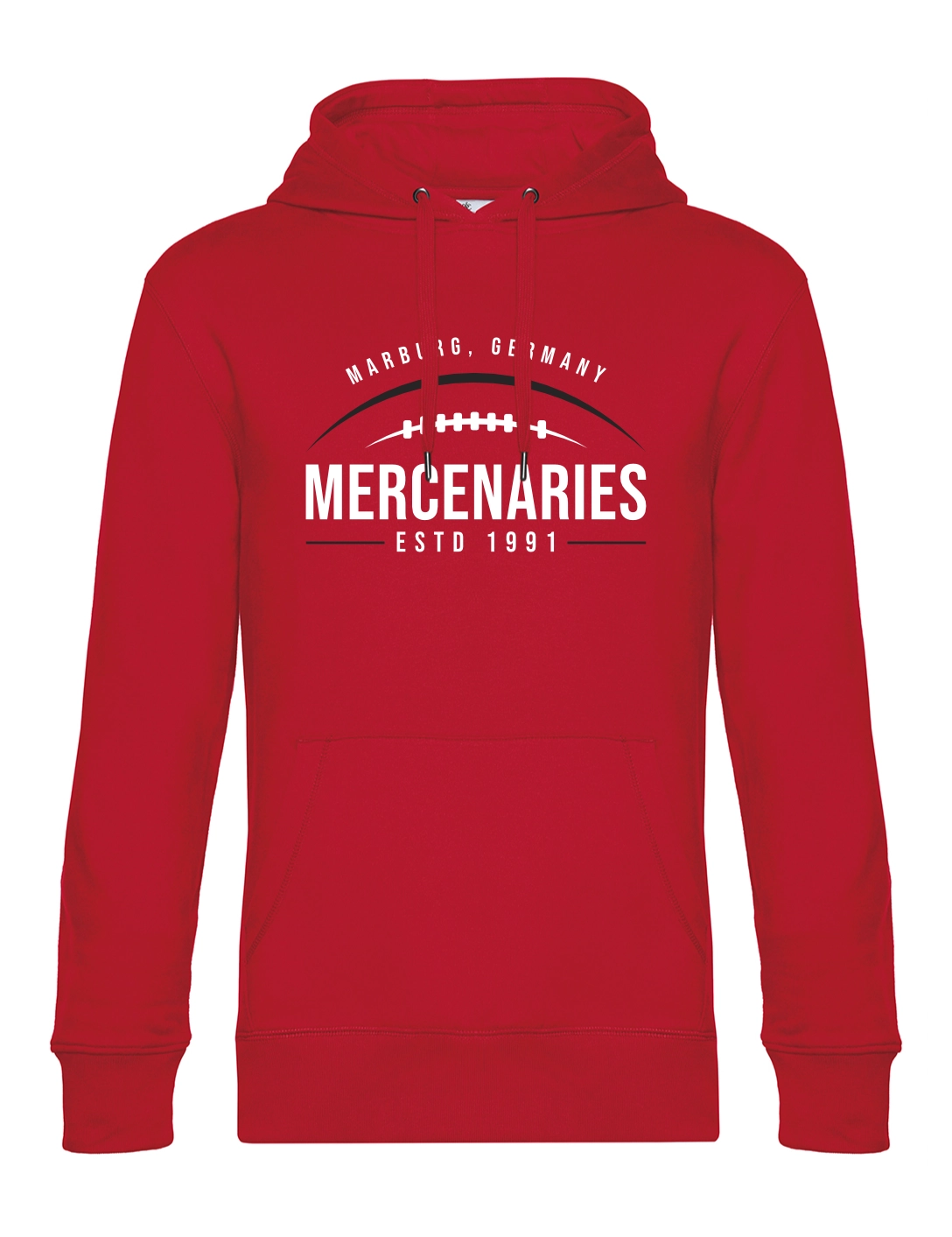 Hoodie Touchdown Herren rot