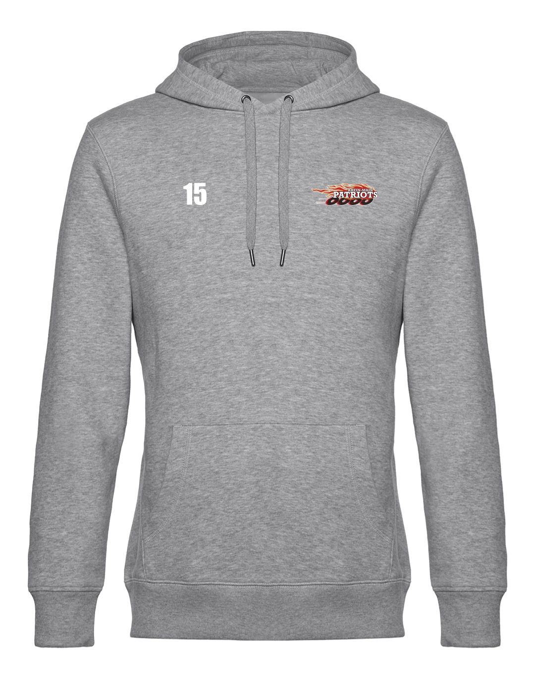 Hoodie Herren grau meliert