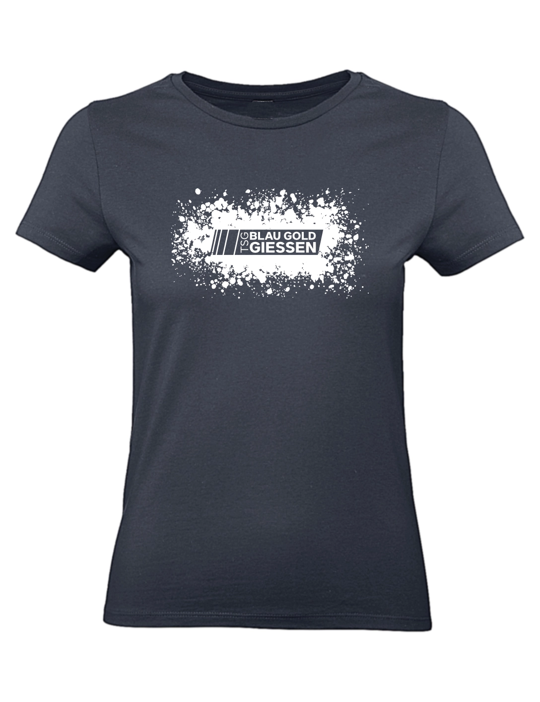 T-Shirt Splash Damen navy