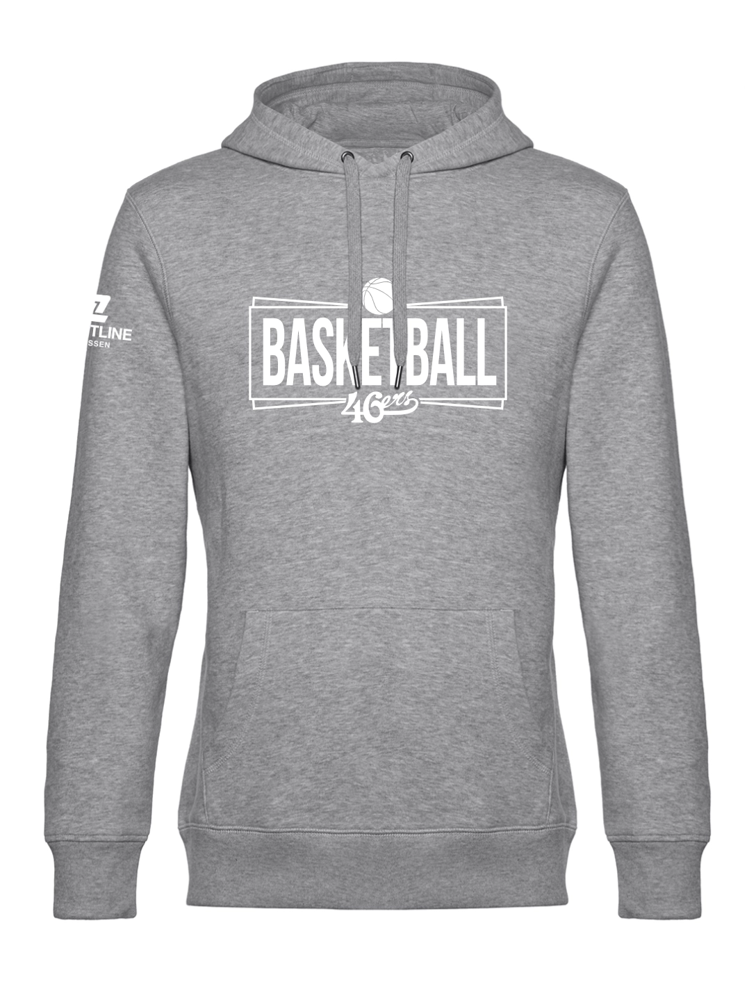 Hoodie Basketball Herren grau