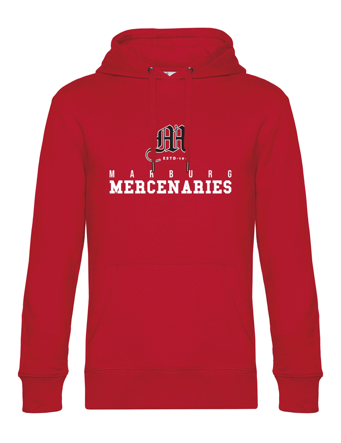 Hoodie Varsity Herren rot