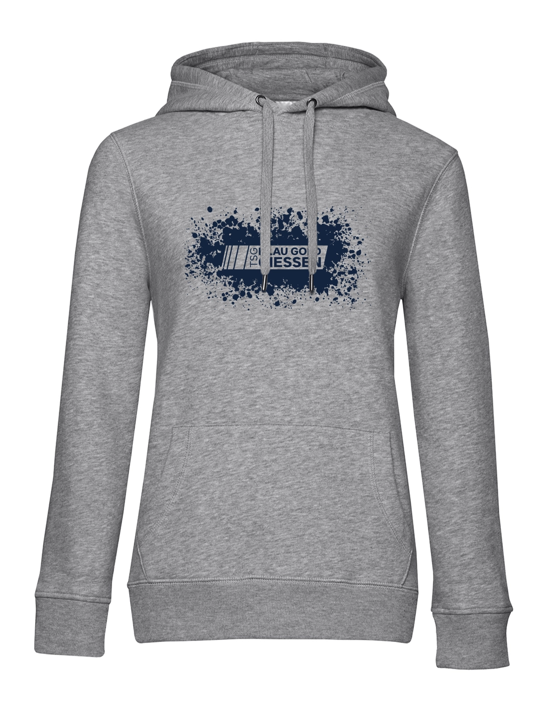 Hoodie Splash Damen grau 