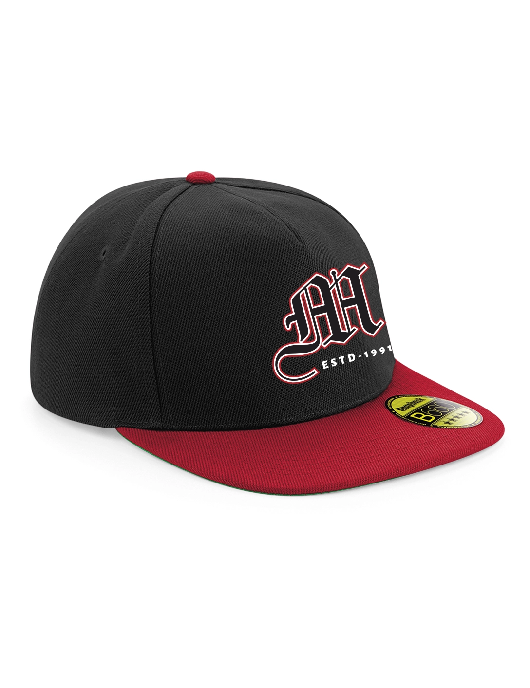 Snapback schwarz/rot/grün