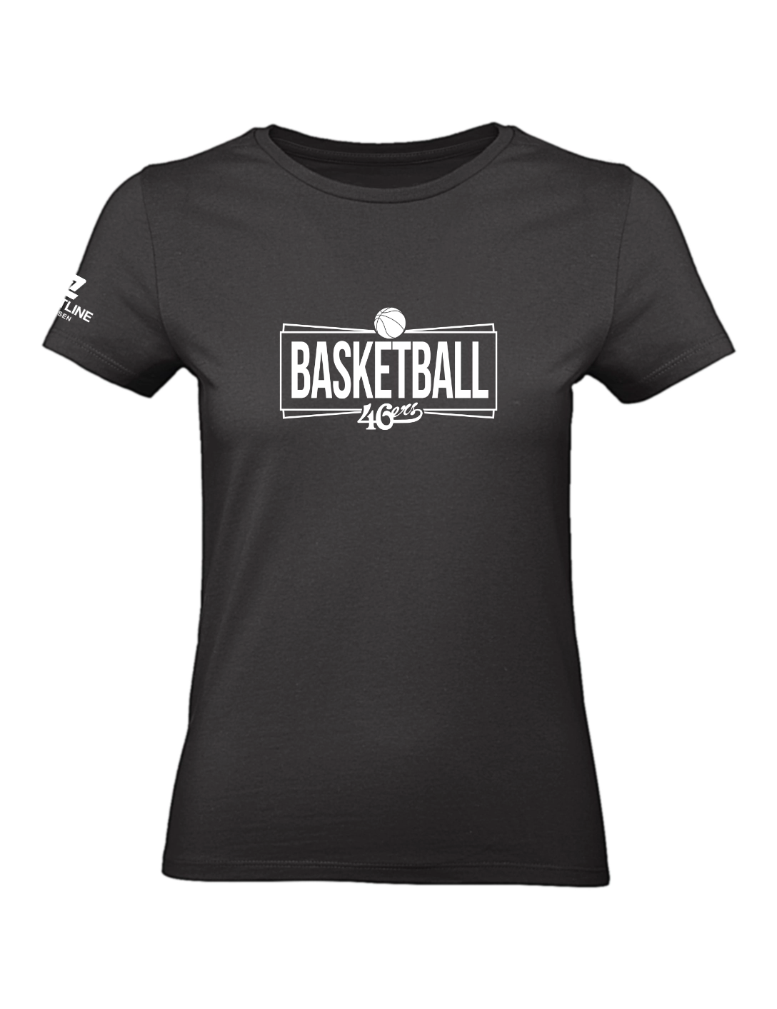 T-Shirt Basketball Damen schwarz