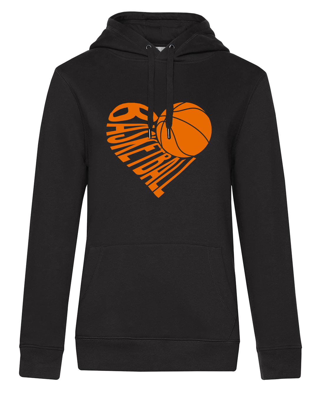 Hoodie Herz für Basketball Damen