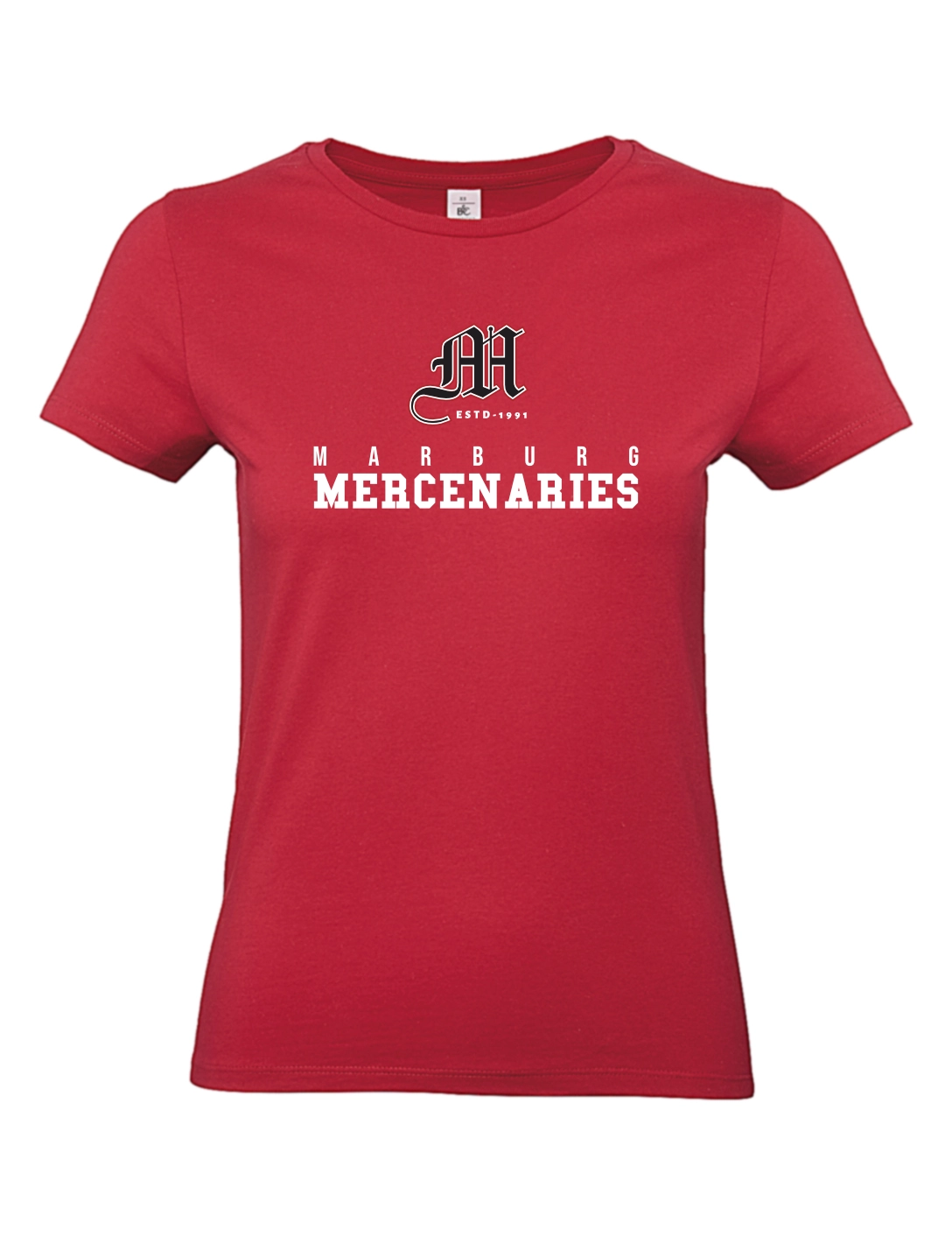 T-Shirt Varsity Damen rot