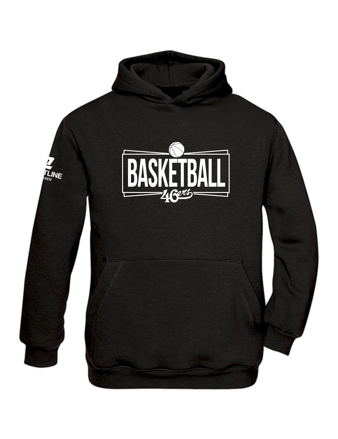 Hoodie Basketball Kinder schwarz