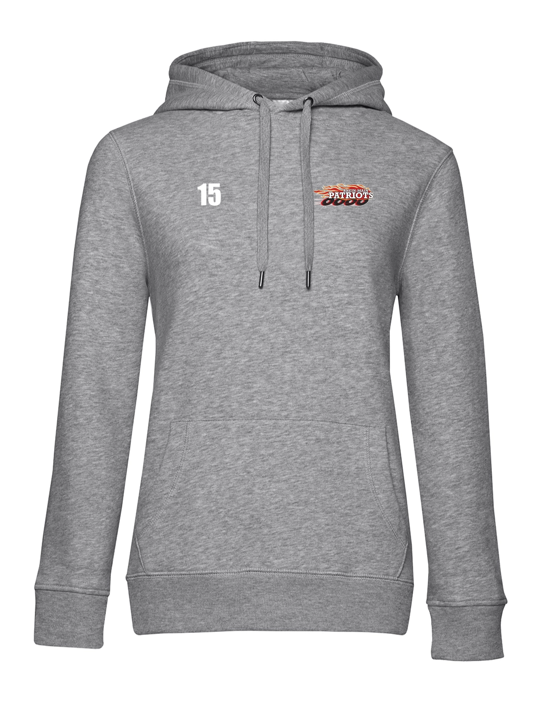 Hoodie Damen grau meliert