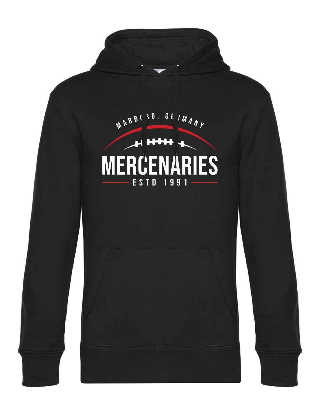 Hoodie Touchdown Herren schwarz