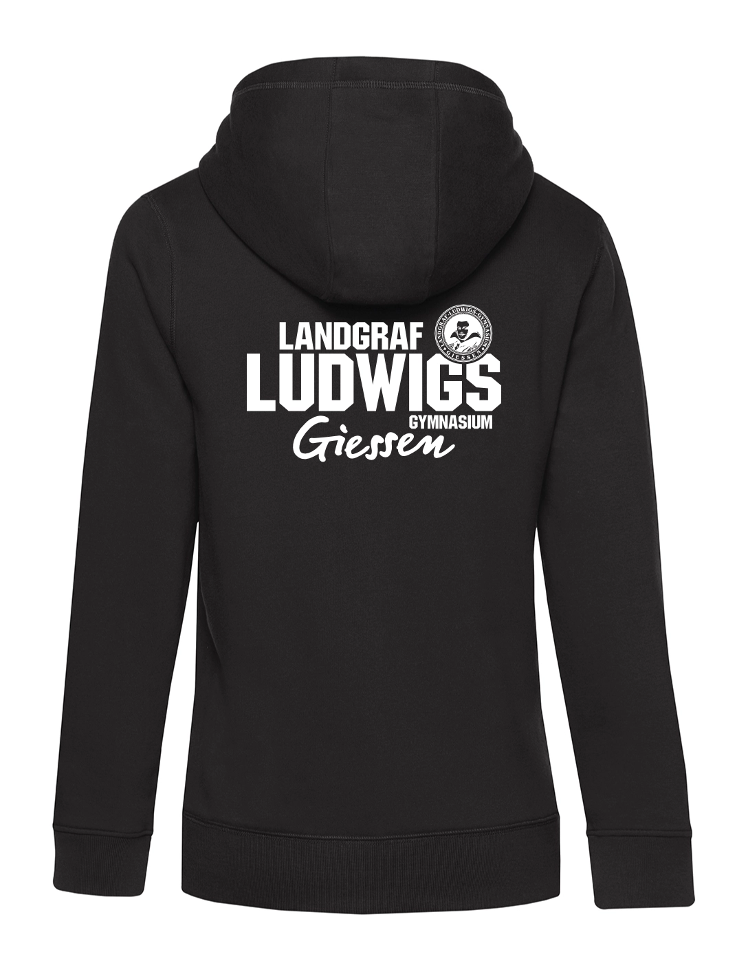 Hoodie Damen modern schwarz
